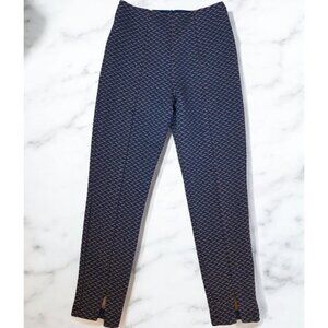 Anthropologie ElleJay Pants Womens Size‎ 2 Blue Orange Textured Pattern Knit
